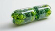 © Radomir Jovanovic - A conceptual image showing broccoli inside a transparent capsule, possibly symbolizing health supplements