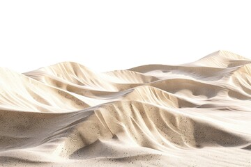 Poster - A photo of sandy hills under a bright white sky, perfect for travel or outdoor use