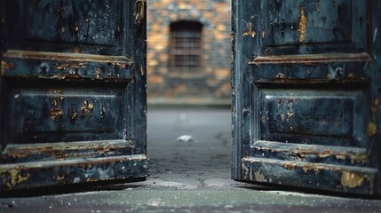 Poster - Rustic Open Doors