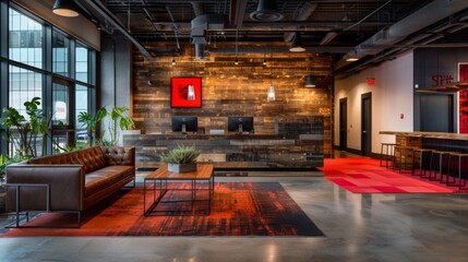 Wall Mural - Modern Urban Office Lobby