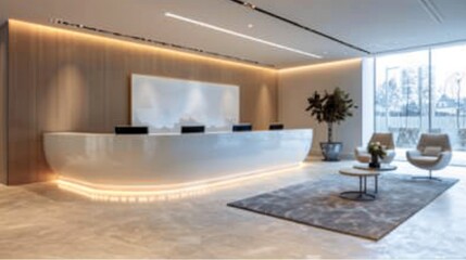 Canvas Print - Modern Office Reception Area