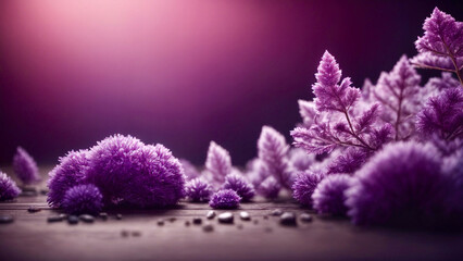 Wall Mural - lavender flowers in the morning