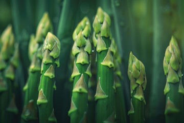 A close-up shot of a fresh asparagus bunch, perfect for food or wellness themed images