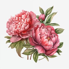 Canvas Print - Watercolor cartoon flower