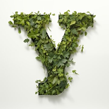 Three-dimensional letters Y