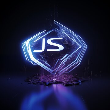 Three-dimensional letters JS