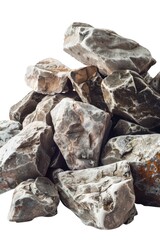 Poster - A natural formation of rocks stacked on top of each other, with varying textures and shapes