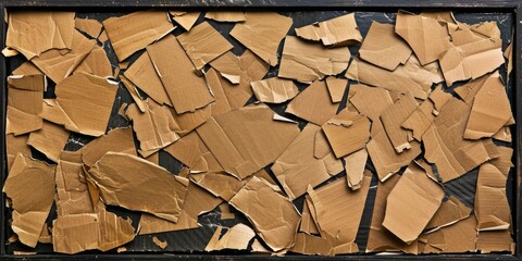 Aufkleber - A close-up shot of a box with cardboard exterior