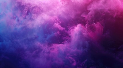 Poster - A close-up shot of a colorful smoke cloud