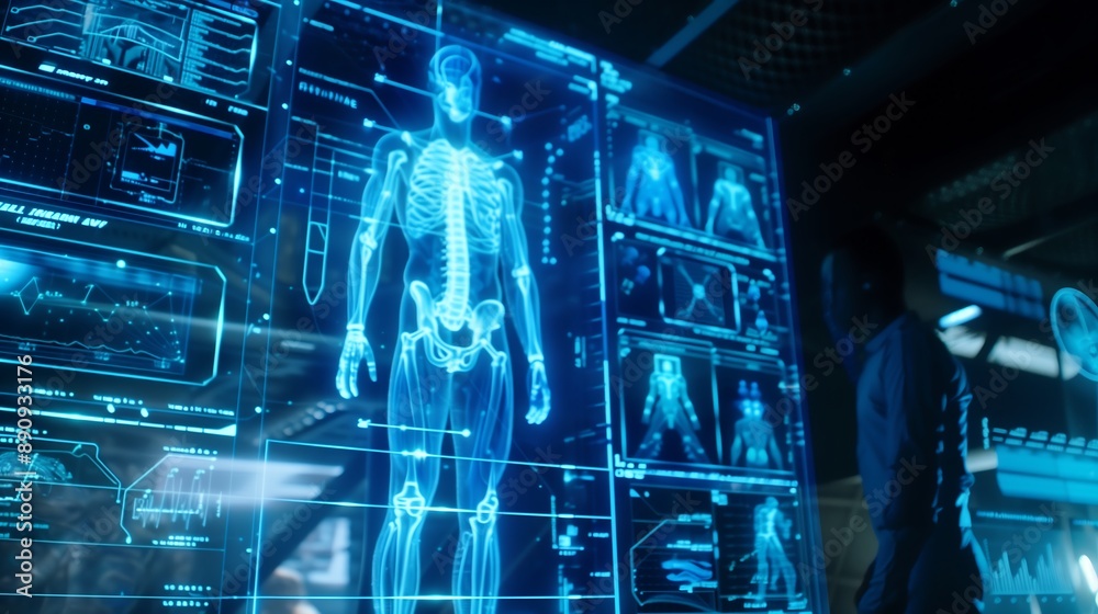 x ray image of human body Stock Illustration | Adobe Stock
