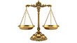 © Ziyan - golden ornate scales of justice on transparency background PNG