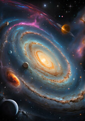 space galaxy in space