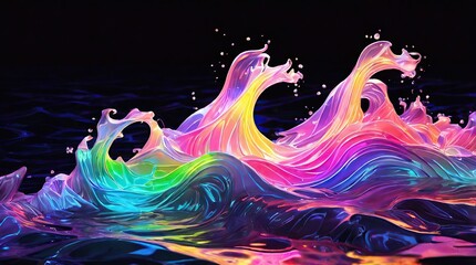 Poster - background with splashes