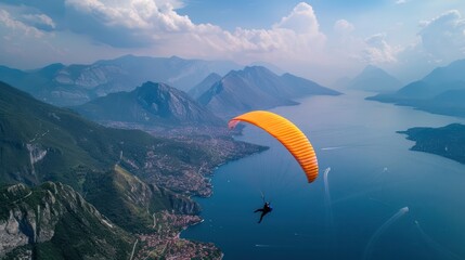 Wall Mural - paragliding extreme sports