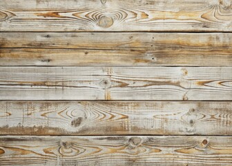 Wall Mural - Weathered white wood texture with organic pattern, featuring worn grooves and natural imperfections, perfect for rustic designs, crafts, and woodwork-themed projects.