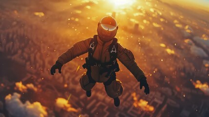 Wall Mural - skydiving extreme sports