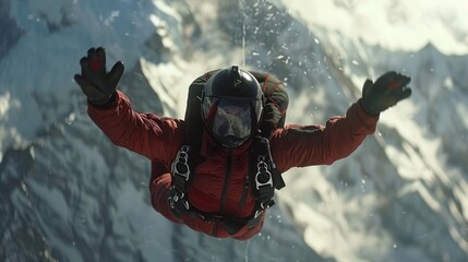 Wall Mural - skydiving extreme sports