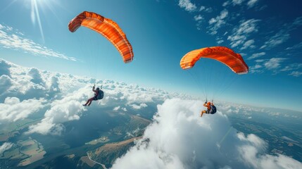 Wall Mural - skydiving extreme sports
