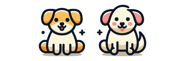 cute dog vector