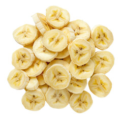 Wall Mural - Freshly Sliced Banana Rounds