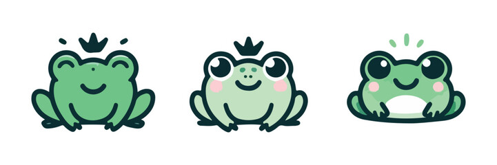 Canvas Print - cute frog vector