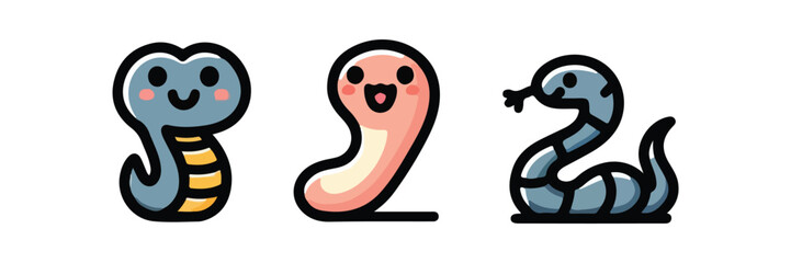 Wall Mural - cute snake vector