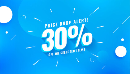 Poster - alert! price drop sale coupon banner in 3d style