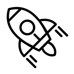 Poster - spaceship rocket icon design