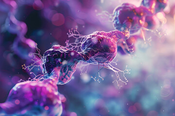 Wall Mural - abstract background and texture of science and medical backgrounds. generative ai