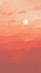 Canvas Print - Sunset sky wallpaper backgrounds outdoors horizon.