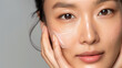 © Kanchanit - Effective Resorcinol Acne Cream Application on South Korean Woman's Face, Visible Clear Skin