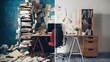© THESUN - Separate image: On the left is a messy desk. Right is a clean work desk. Time management concept