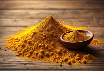 Wall Mural - Yellow Turmeric Powder