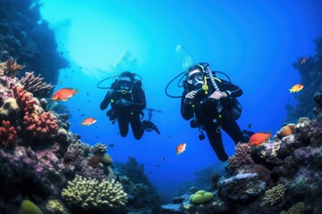 Poster - Underwater recreation adventure vacation.