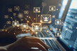 © kavinda - Email Marketing and Digital Communication with Typing on Laptop in Modern Business Environment