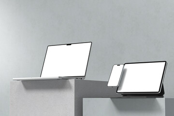 multi device responsive mockup blank