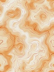 Canvas Print - Orange and White Wavy Background