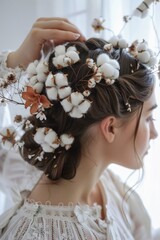 Poster - Woman with flower crown