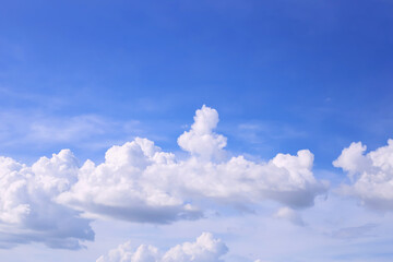 Wall Mural - the sky is blue with beautiful clouds.