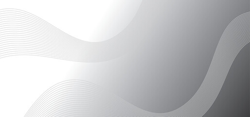Poster - Abstract wave element for design. Wave with lines created using blend Vector illustration