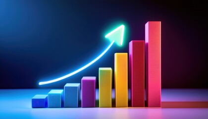 Wall Mural - Bar charts can compare actual results to budgets or forecasts, highlighting variances.