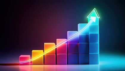 Wall Mural - Stacked bar charts display multiple data series, showing both total and individual category contributions.
