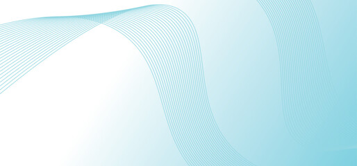 Poster - Abstract wave element for design. Wave with lines created using blend Vector illustration