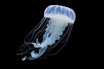 Poster - Moon jellyfish animal invertebrate zooplankton.