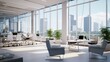© Sunisa - A high-resolution photo of a clean and modern office workspace with a laptop and notepad, soft natural light.