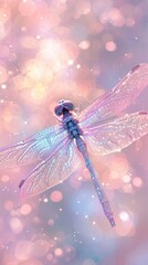 Poster - Cute dragonfly animal insect invertebrate.