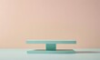 © Arsen H - Stand made of pastel material in pastel backgrounds. Product stand and display podium.