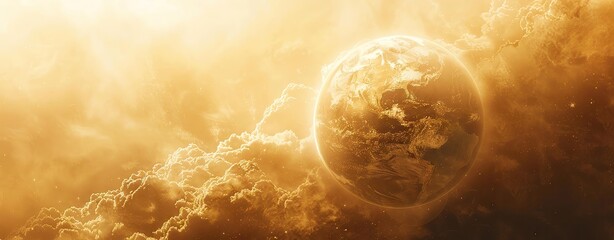 Climate action template with earth tones and plenty of room for content