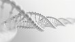© CYBERPINK - A white line of DNA is shown in a close up