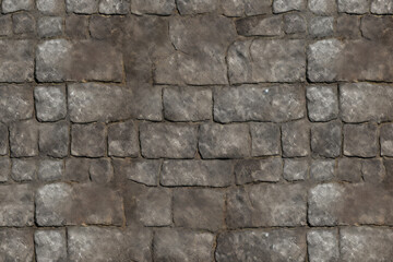 Processed collage of old street pavement surface texture. Background for banner, backdrop